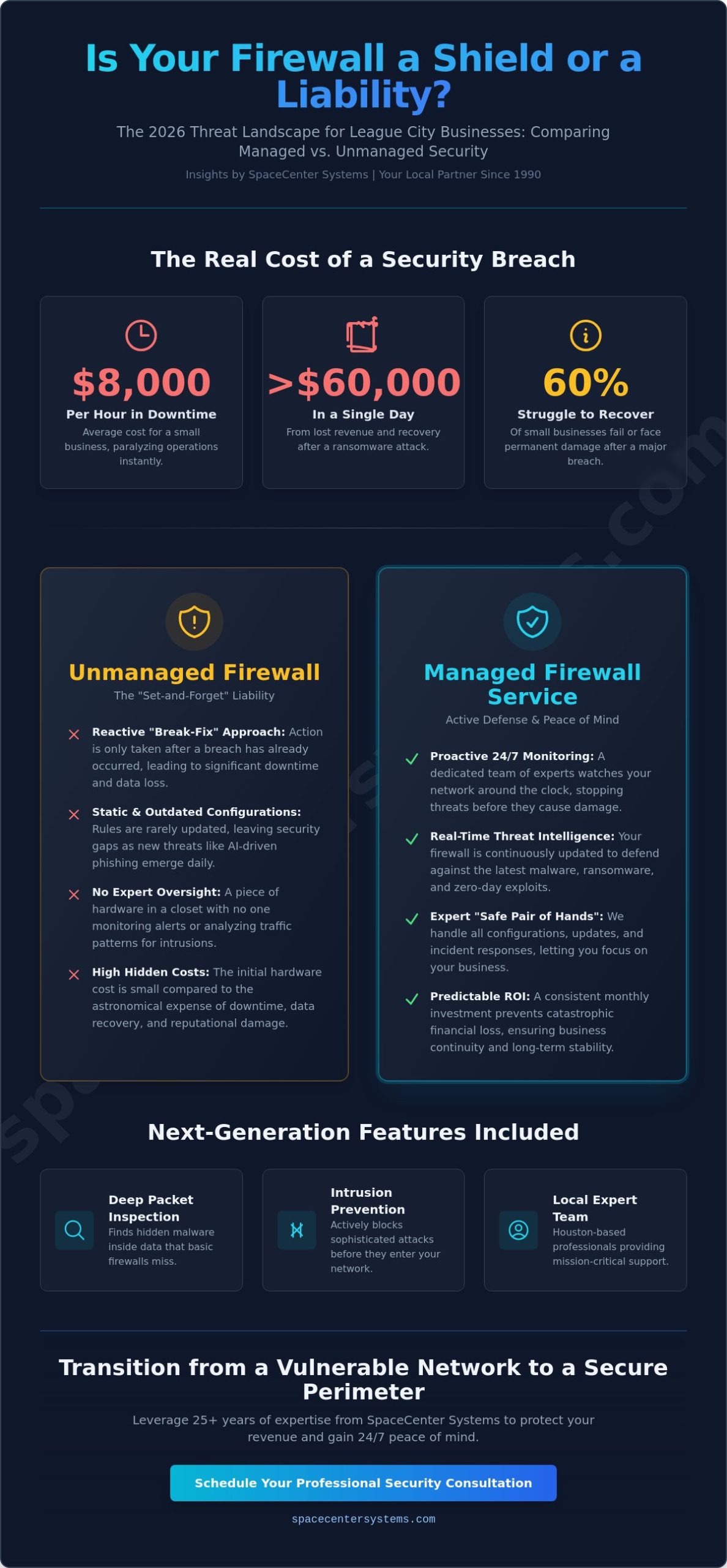 Managed Firewall Services in League City: Protecting Your Business in 2026